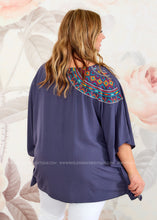 Load image into Gallery viewer, Great News Embroidered Top - FINAL SALE
