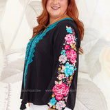 Instant Winner Embroidered Top* FINAL SALE *