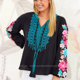 Instant Winner Embroidered Top* FINAL SALE *
