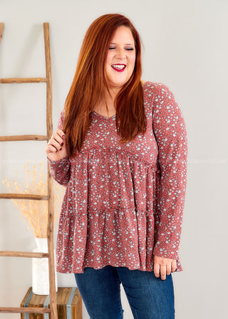 Florence Top - BURGUNDY  - FINAL SALE