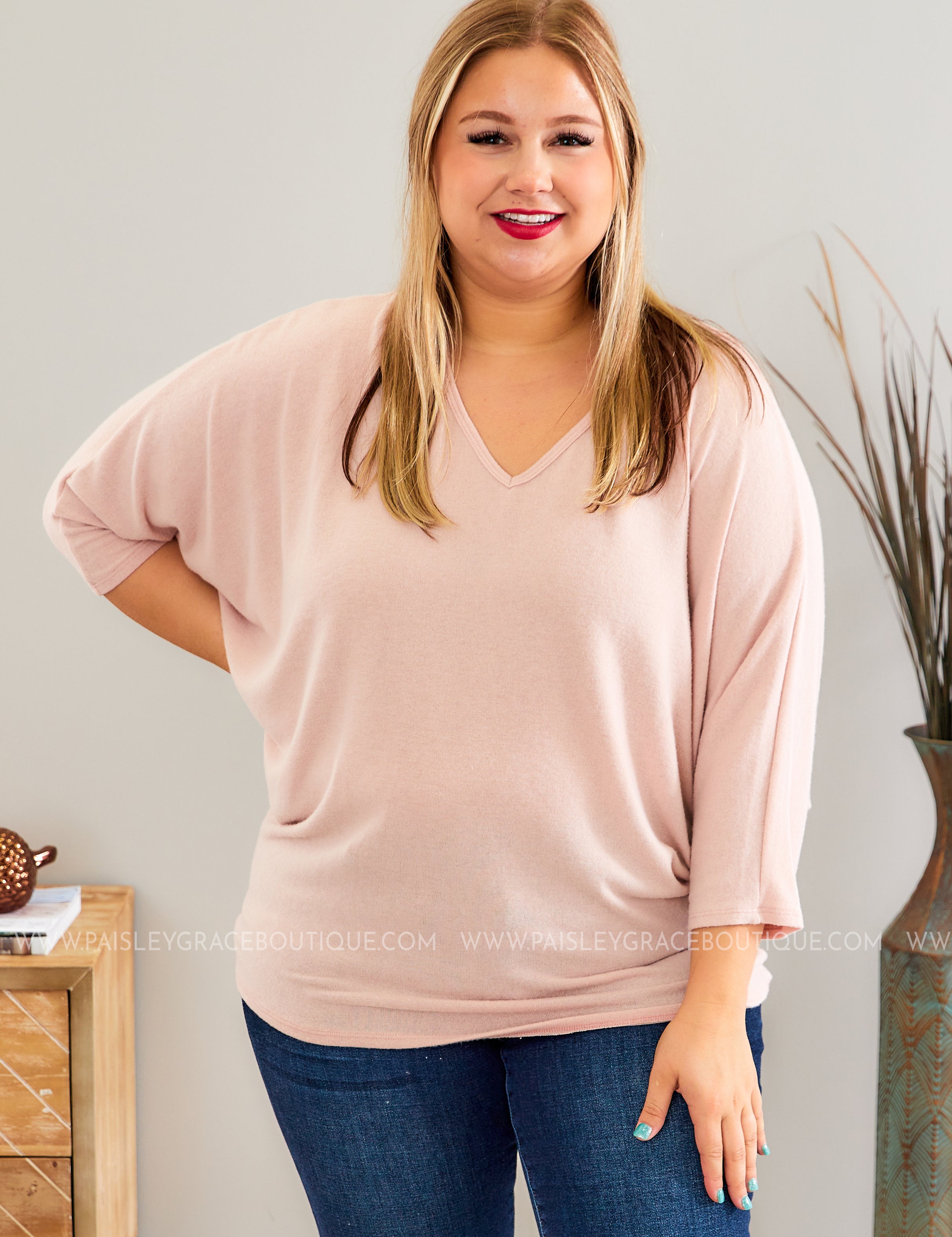 Read Your Mind Top - BLUSH* FINAL SALE *