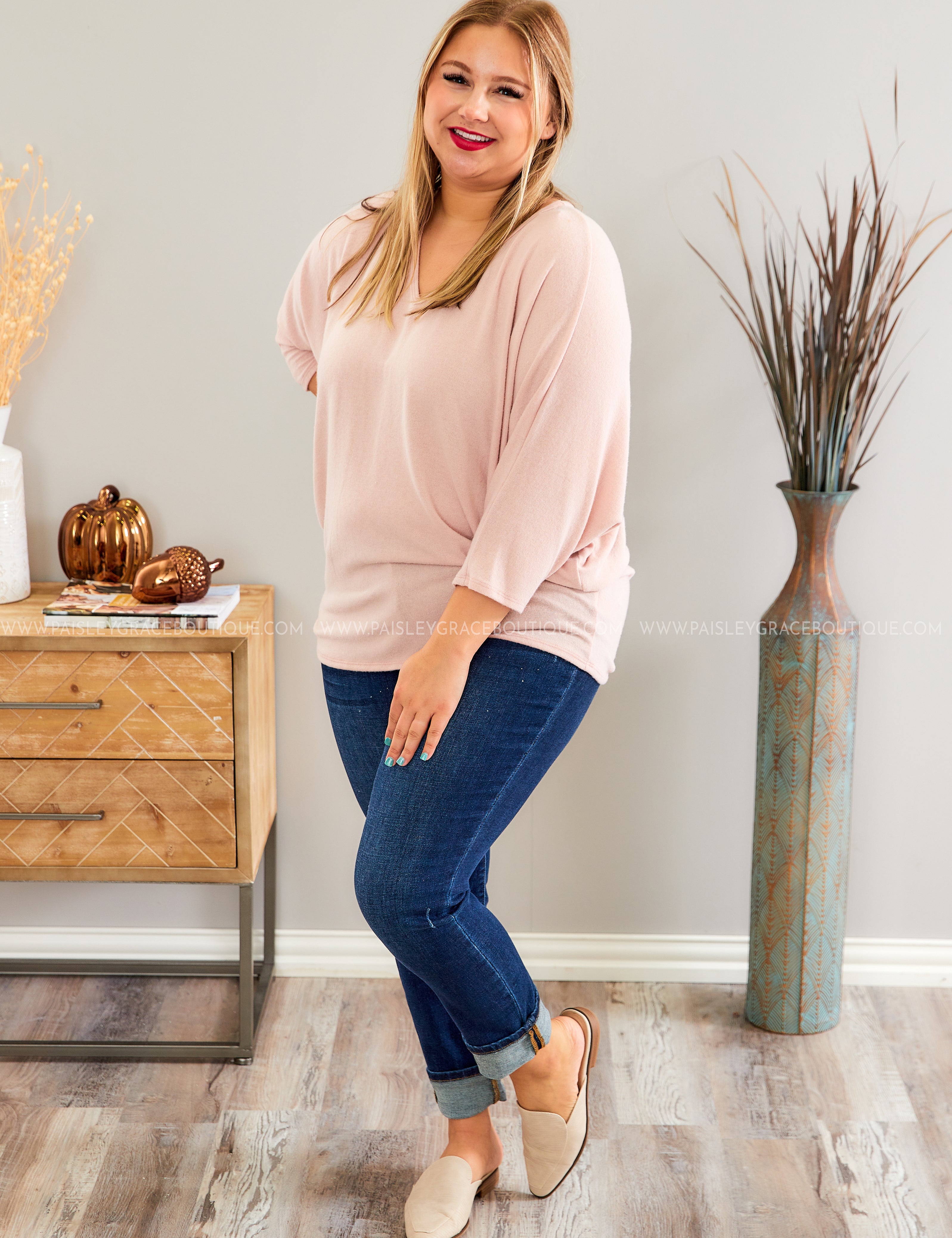Read Your Mind Top - BLUSH* FINAL SALE *