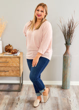 Load image into Gallery viewer, Read Your Mind Top - BLUSH  - FINAL SALE CLEARANCE
