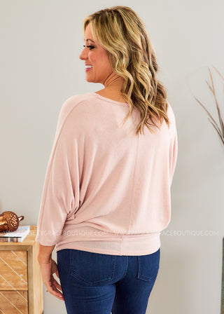 Read Your Mind Top - BLUSH  - FINAL SALE