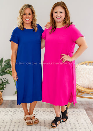 Making Promises Maxi Dress - Fuchsia  - FINAL SALE