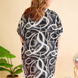 Time To Mingle Top - Black/White - LAST ONES FINAL SALE