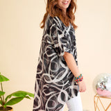 Time To Mingle Top - Black/White - LAST ONES FINAL SALE