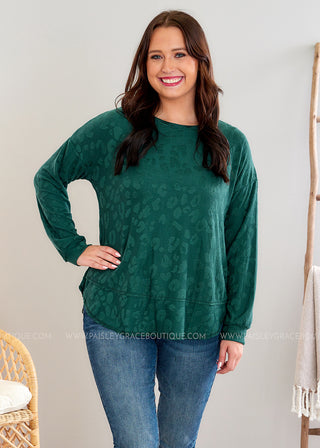 Soft & Slow Top - Hunter Green - FINAL SALE