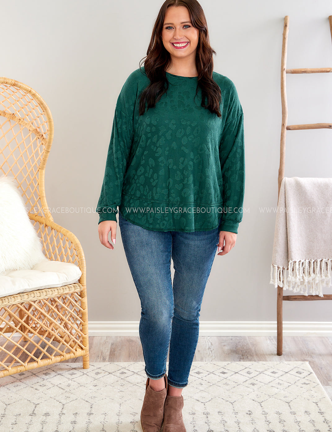 Soft & Slow Top - Hunter Green* LAST ONES FINAL SALE *
