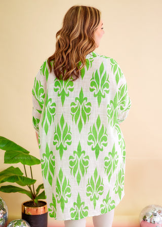 Sweet Sophistication Top - Green - FINAL SALE