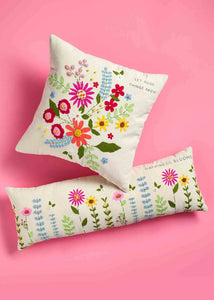 Happiness Blooms Floral Pillows by Mudpie