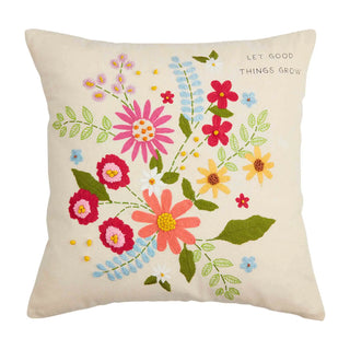 Happiness Blooms Floral Pillows by Mudpie