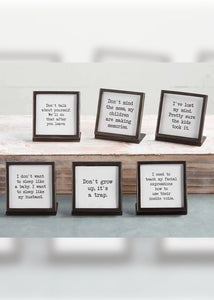 Metal Saying Plaques by Mud Pie - 5 Styles - FINAL SALE