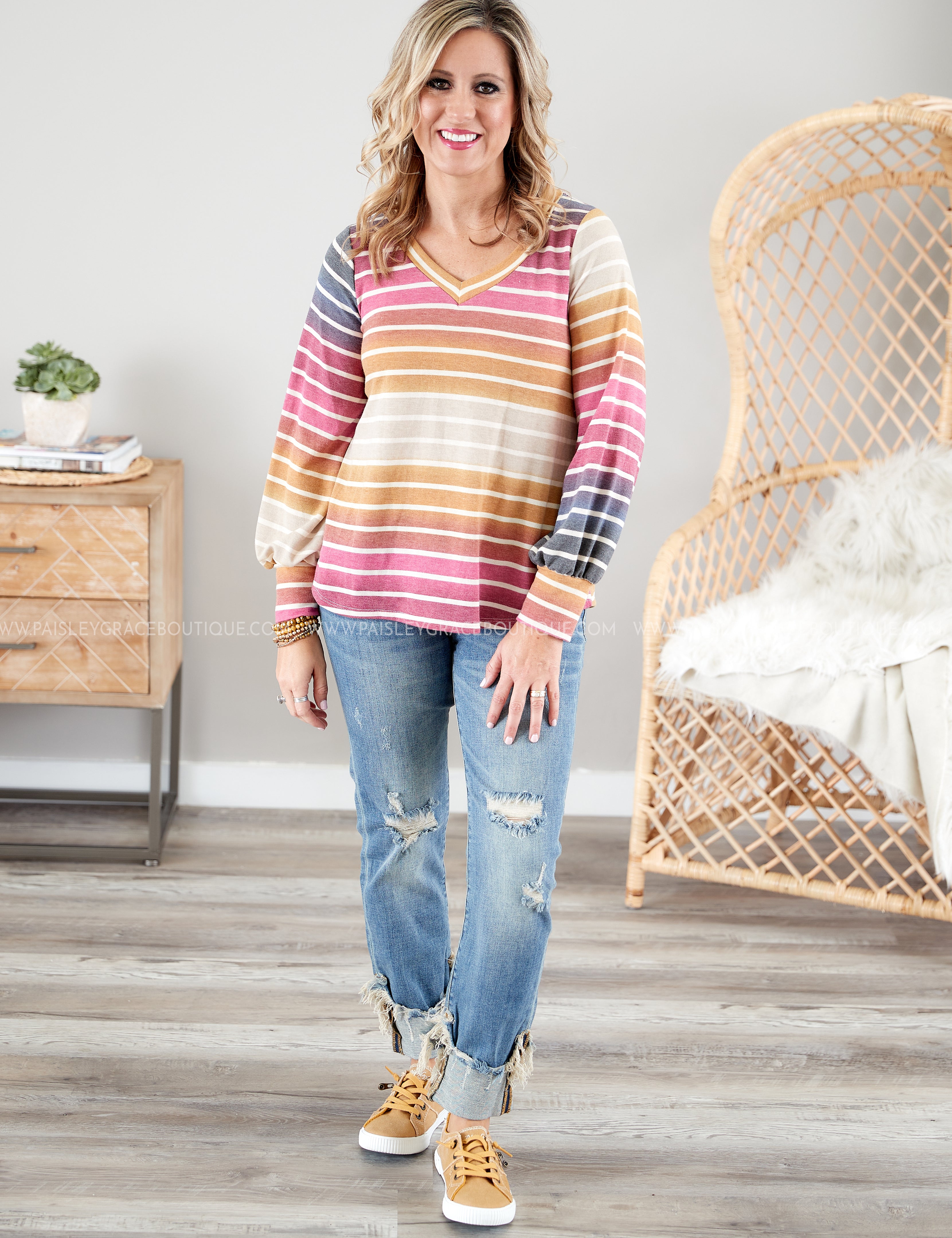 Journey Top- MAGENTA* LAST ONES FINAL SALE *