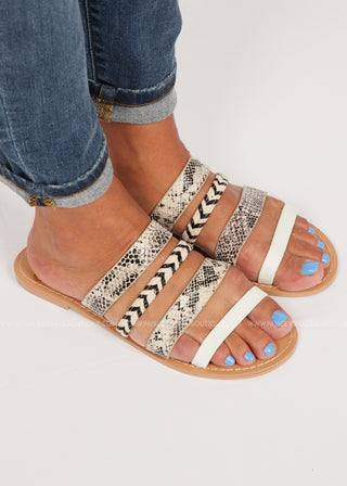 Caroline Sandal-SNAKE - FINAL SALE