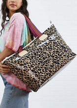 Load image into Gallery viewer, Zipper Tote, Blue Jag by Consuela
