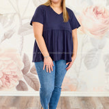 Hours To Go Top - Navy* LAST ONES FINAL SALE *