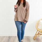 My Whole Heart Top - Taupe* LAST ONES FINAL SALE *
