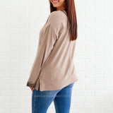 My Whole Heart Top - Taupe* LAST ONES FINAL SALE *