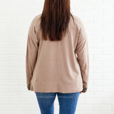 My Whole Heart Top - Taupe* LAST ONES FINAL SALE *