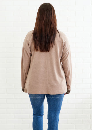 My Whole Heart Top - Taupe - FINAL SALE