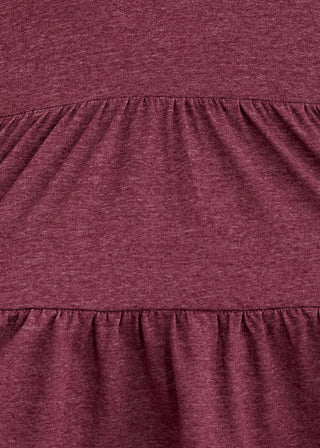 Our Little Secret Top - Burgundy  - FINAL SALE