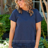 Electric Skyline Top - Navy* LAST ONES FINAL SALE *
