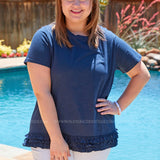 Electric Skyline Top - Navy* LAST ONES FINAL SALE *