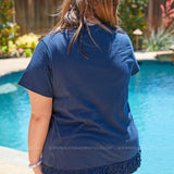 Electric Skyline Top - Navy* LAST ONES FINAL SALE *