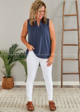 Load image into Gallery viewer, Shelby Tank - Navy  - FINAL SALE CLEARANCE
