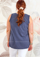 Load image into Gallery viewer, Shelby Tank - Navy  - FINAL SALE CLEARANCE
