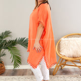 Hold Onto Love Tunic Dress - Orange - LAST ONES Final Sale