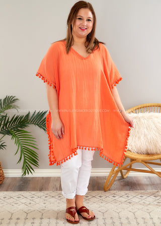 Hold Onto Love Top - Orange - Final Sale