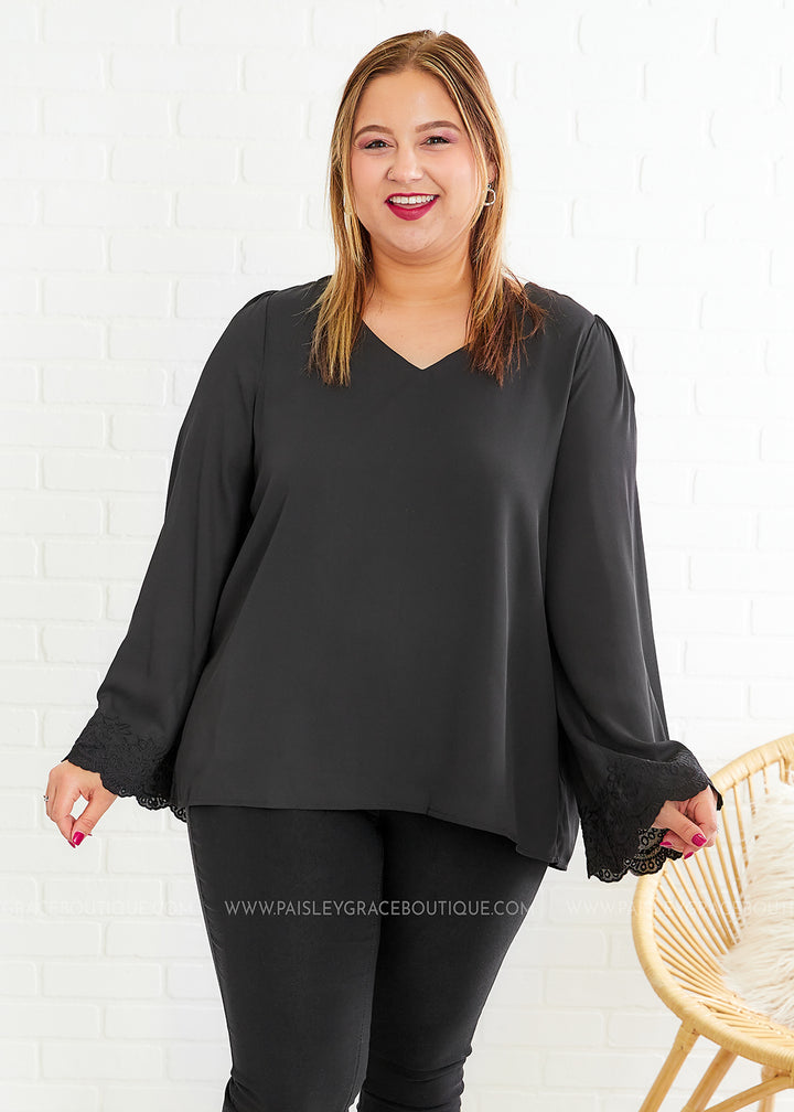 Go For Glam Top - Black - FINAL SALE