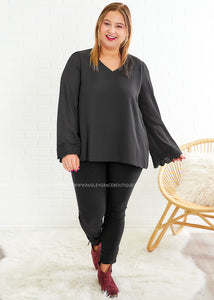 Go For Glam Top - Black - FINAL SALE