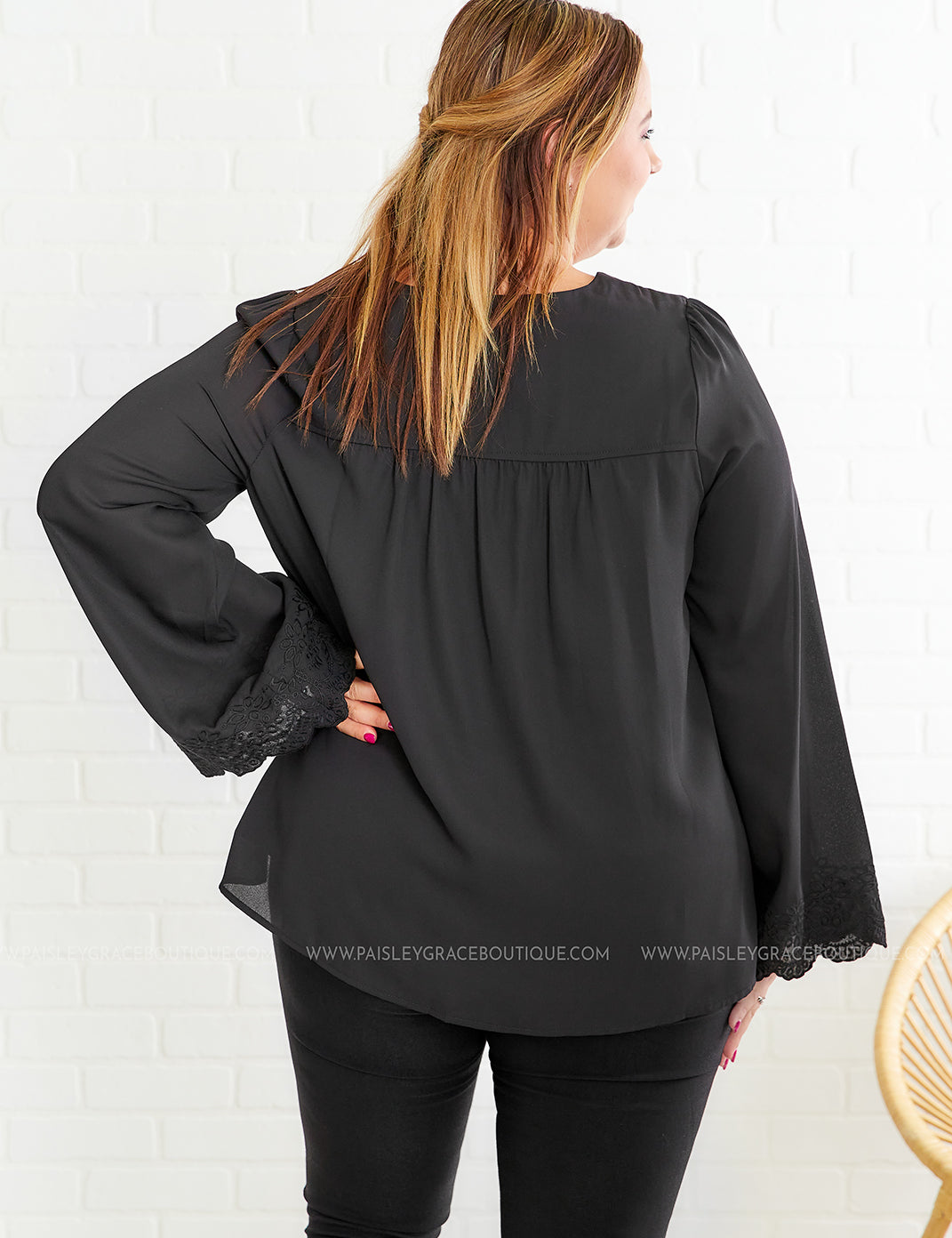 Go For Glam Top - Black - LAST ONES FINAL SALE
