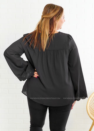 Go For Glam Top - Black - FINAL SALE