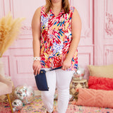 Guard Your Heart Top - Peach Combo - LAST ONES FINAL SALE