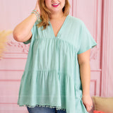 No Bad Decisions Top - Mint - LAST ONES FINAL SALE