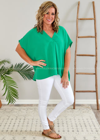 Sandi Top - Green - LAST ONE FINAL SALE