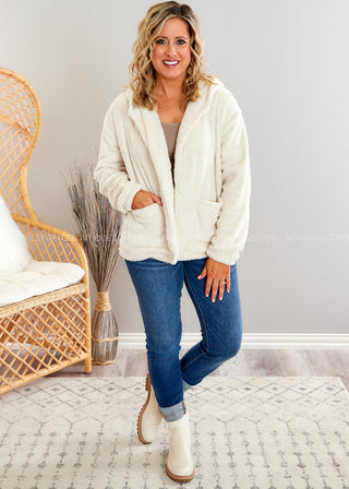 Call Me Cozy Jacket/Cardi - Ivory - LAST ONE FINAL SALE