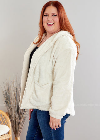 Call Me Cozy Jacket/Cardi - Ivory - LAST ONE FINAL SALE