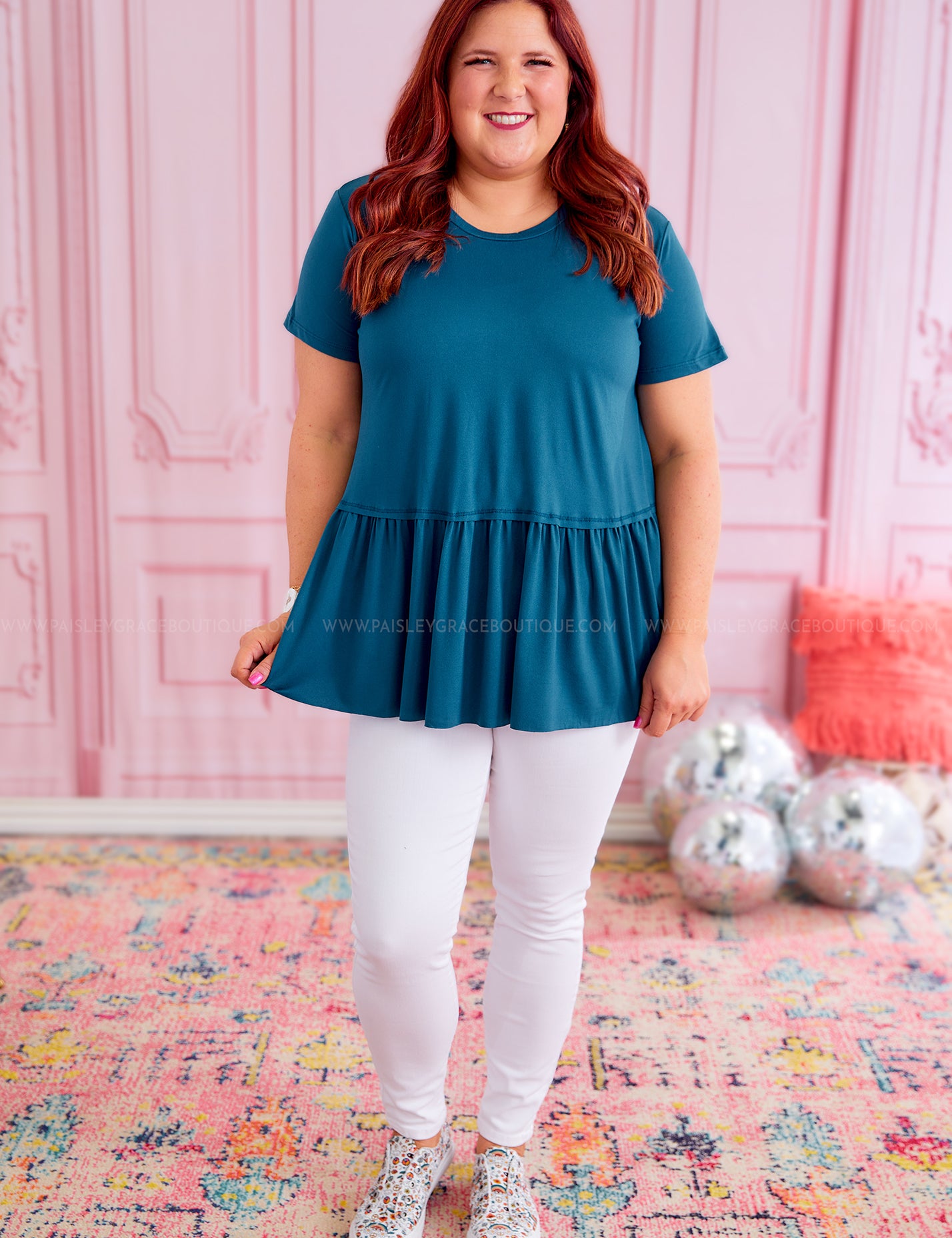Shelby Top - Teal* LAST ONES FINAL SALE *