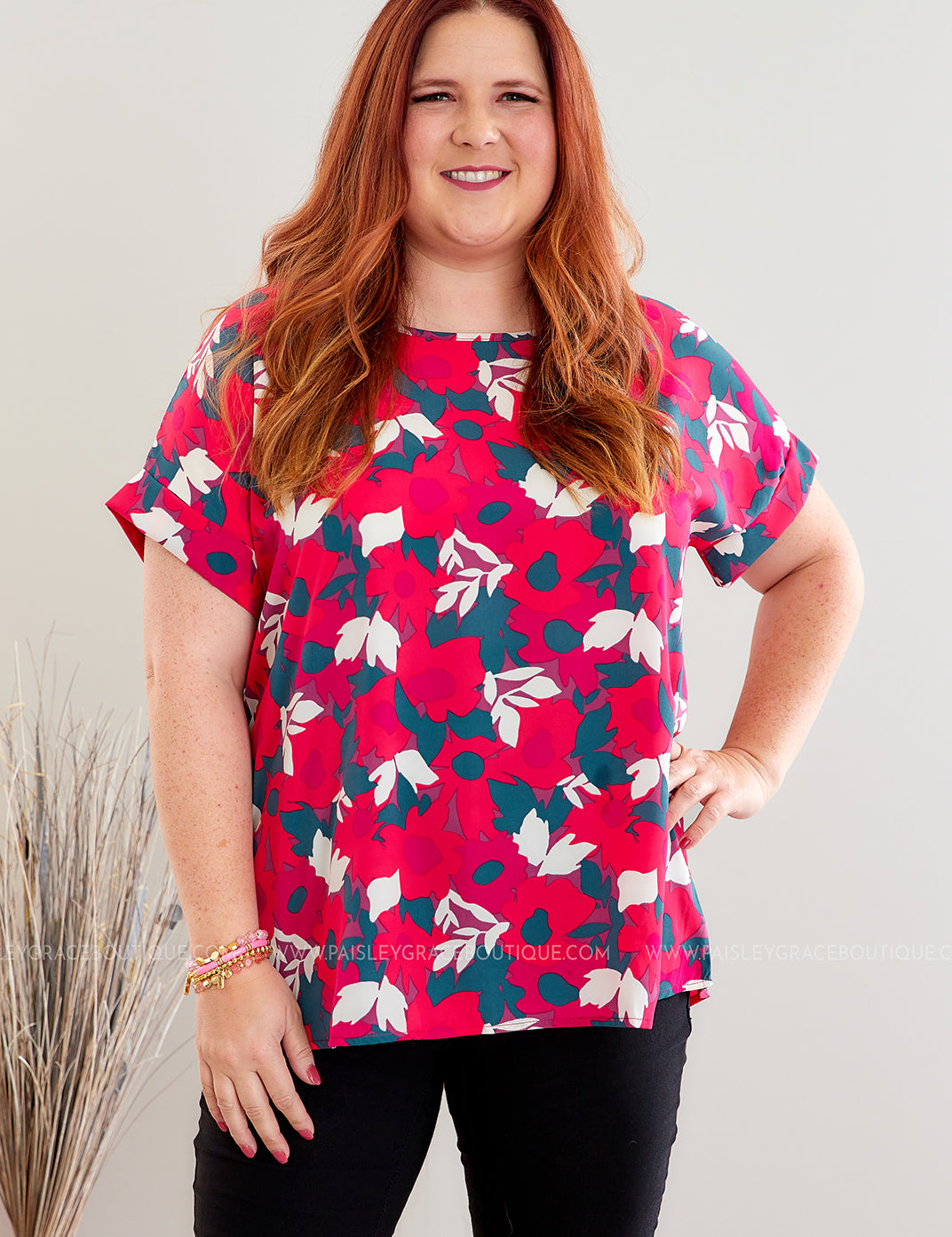 Pave the Way Top - Hot Pink - LAST ONES FINAL SALE