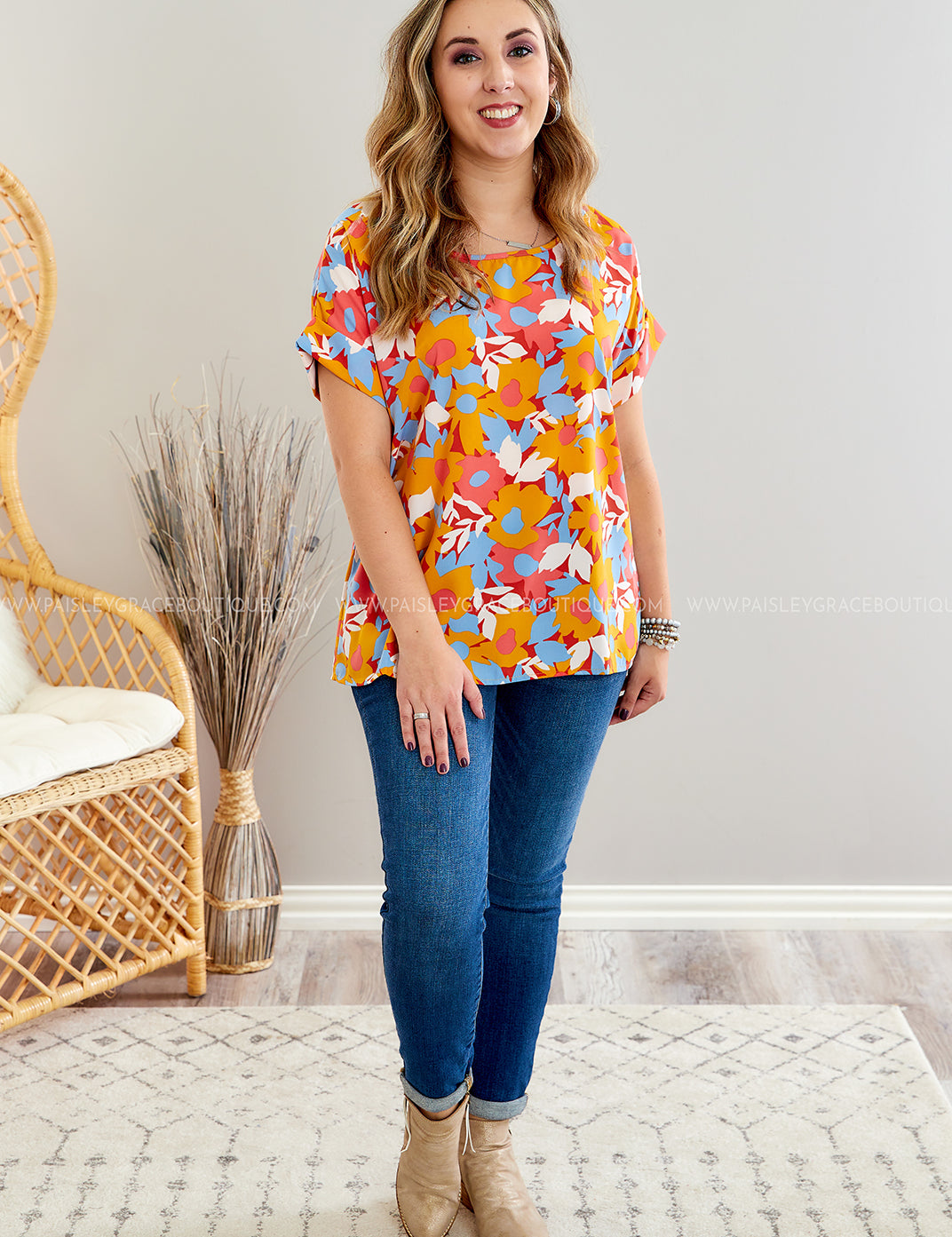 Pave the Way Top - Mustard - LAST ONES FINAL SALE