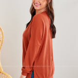 Nature Walk Path Top - Rust* LAST ONES FINAL SALE *