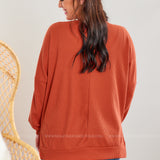 Nature Walk Path Top - Rust* LAST ONES FINAL SALE *