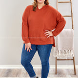 Nature Walk Path Top - Rust* LAST ONES FINAL SALE *