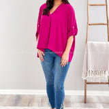 Monique Top - Raspberry - LAST ONES FINAL SALE