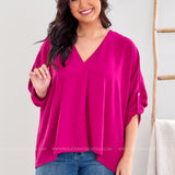 Monique Top - Raspberry - LAST ONES FINAL SALE